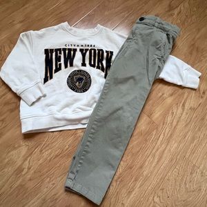 Zara boy sweatshirts & pants